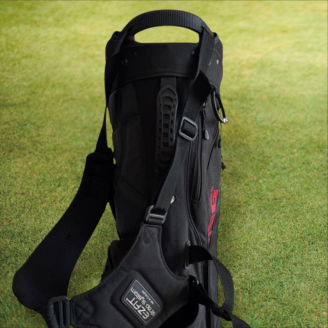 ブリーフィング　キャディバッグ　黒　ブラック　ショルダー式　スタンド式　軽量