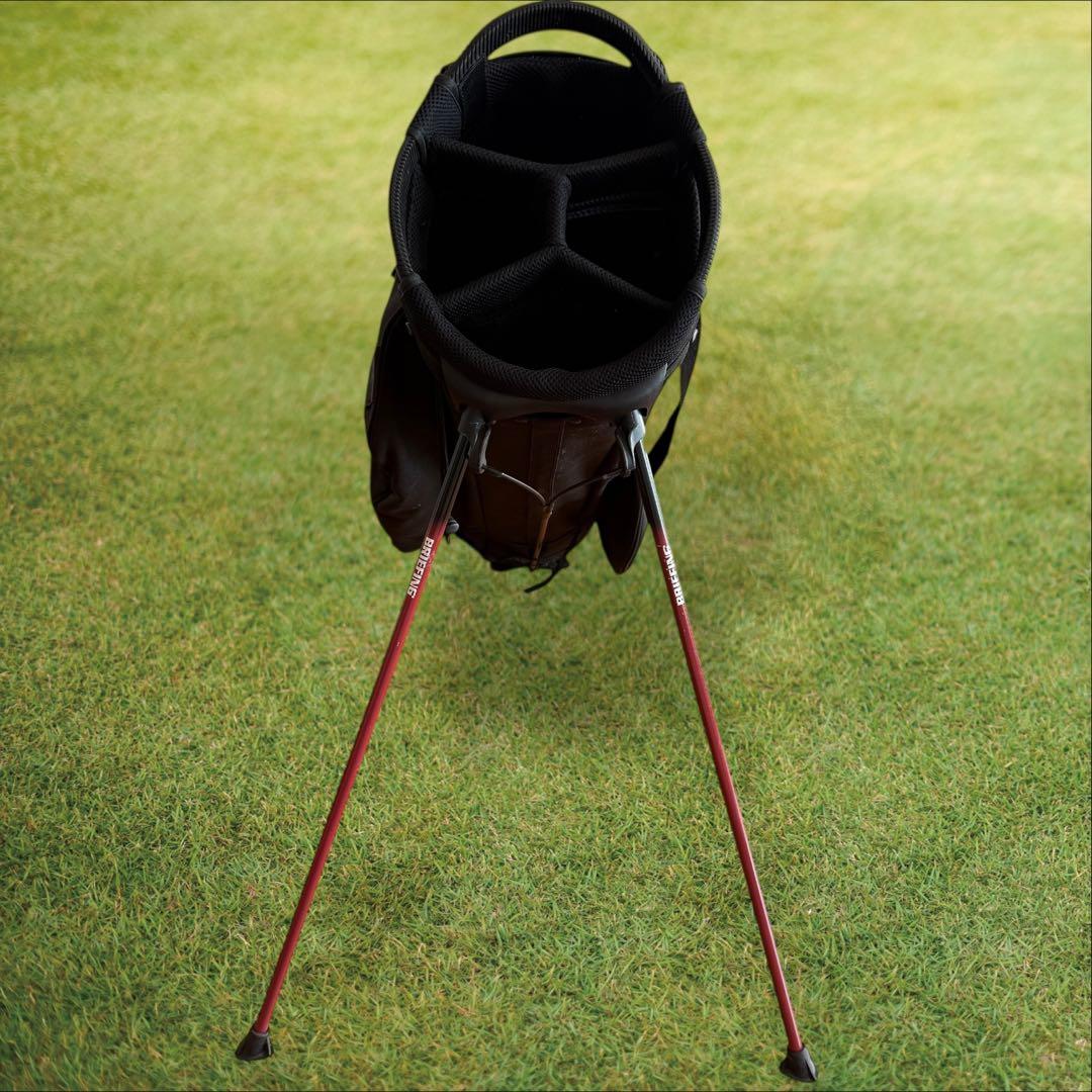 ブリーフィング　キャディバッグ　黒　ブラック　ショルダー式　スタンド式　軽量