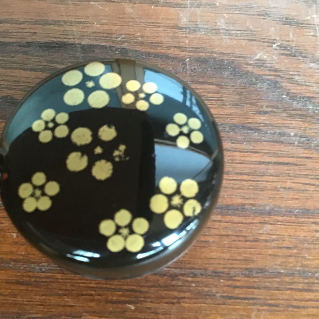 覚々斎在判利写桜香合堀ノ内宗完箱書