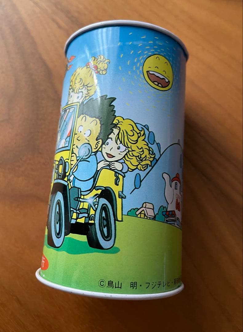 アラレちゃん　ドクタースランプ　 貯金箱　缶 レア　昭和レトロ　鳥山明　当時物