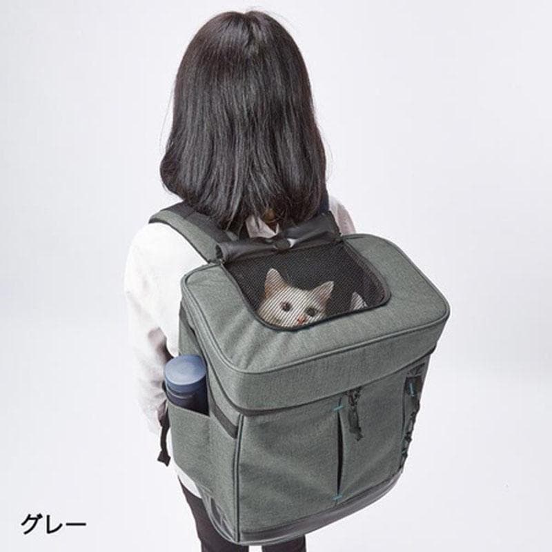 Add Mate アドメイト ペット用多機能お出かけリュック グレー 犬 猫