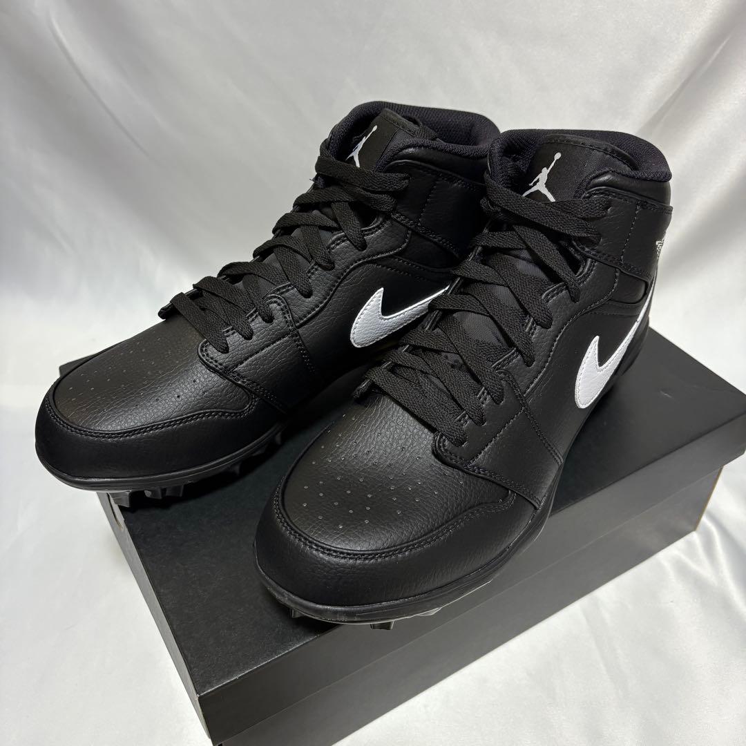 Jordan 1 Mid TD Black　アメフト スパイク 28.5cm　B