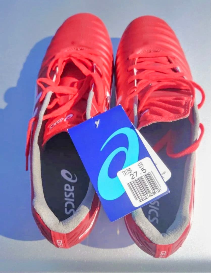未使用品　アシックス サッカー スパイク　DS　LIGHT3　 レッド 27.5
