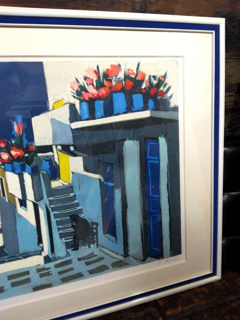 リトグラフ　ジャン・クロード・キリチ フランス　自筆サイン　限定　高級　額縁