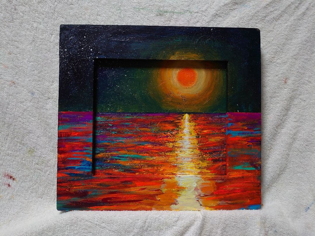 油絵 彼岸花の思い出