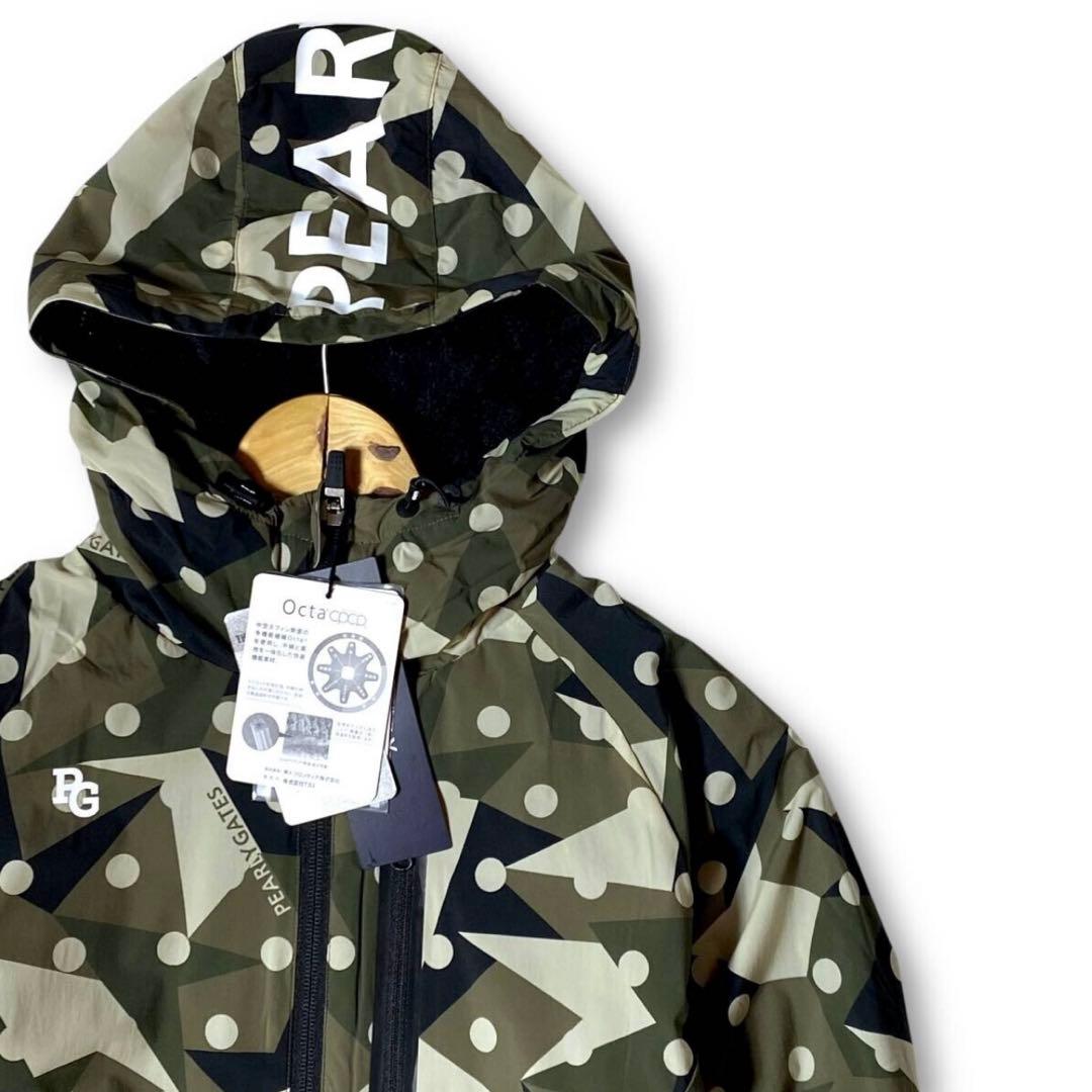 新品 完売5.7万 パーリーゲイツ OCTA フリース 迷彩 カモフラ 1 防風