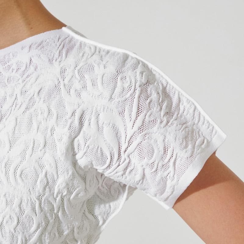 チャコット　ノーソイング　白　半袖　ゆるフィット