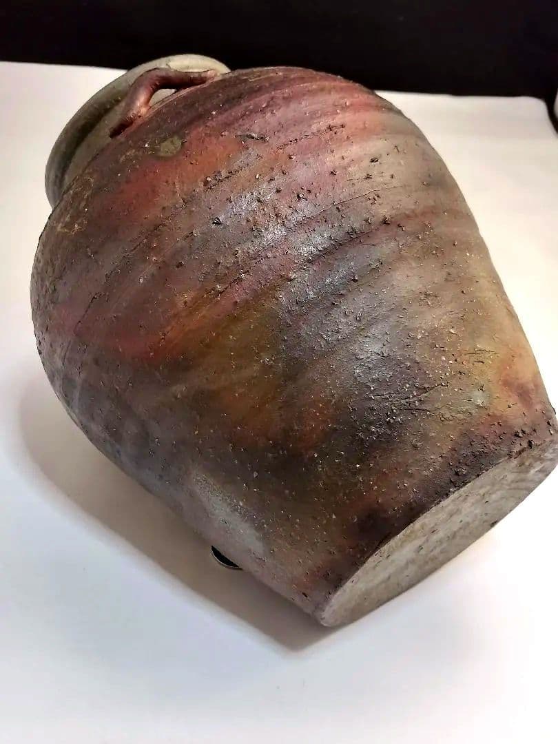 古備前波状紋3耳壷(桃山時代)