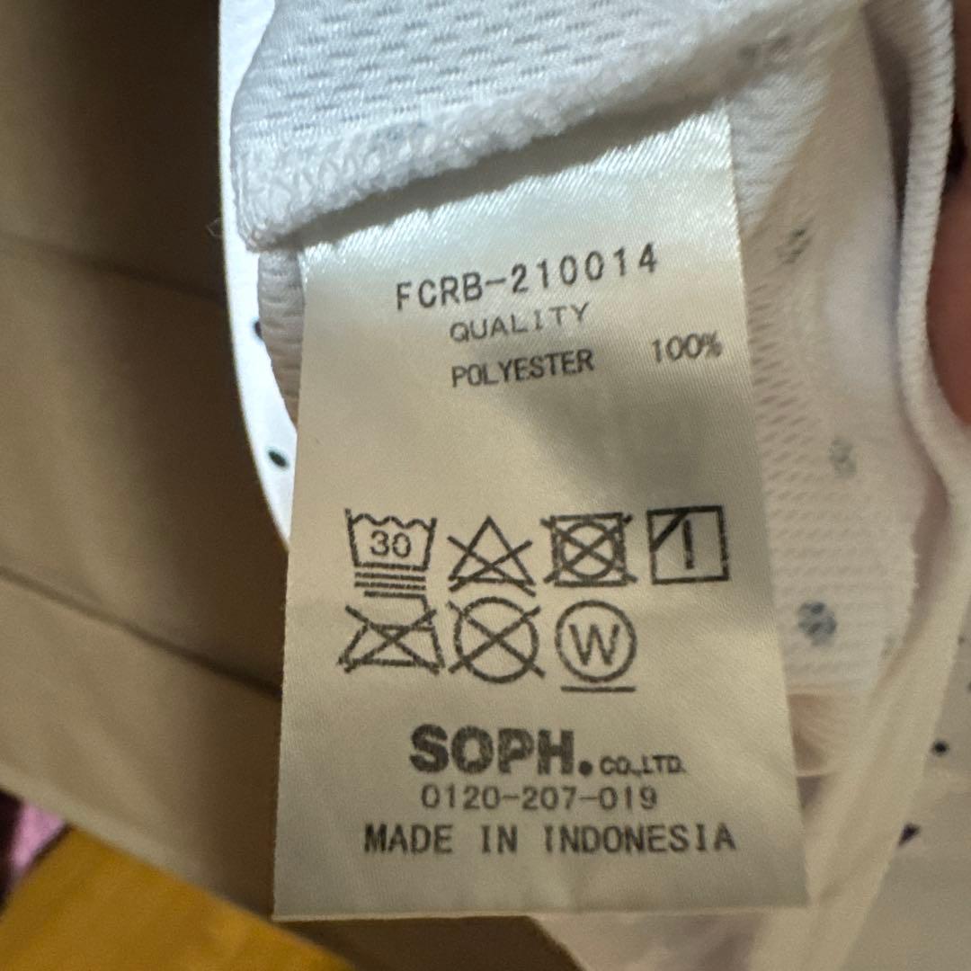 おひ　Bristol ドット柄 半袖Tシャツ L ホワイト