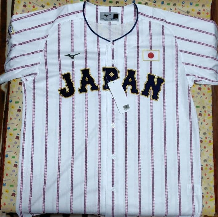 WBC 侍ジャパン 日本代表 レプリカユニフォームホーム背番号なし未使用ロゴ刺繍