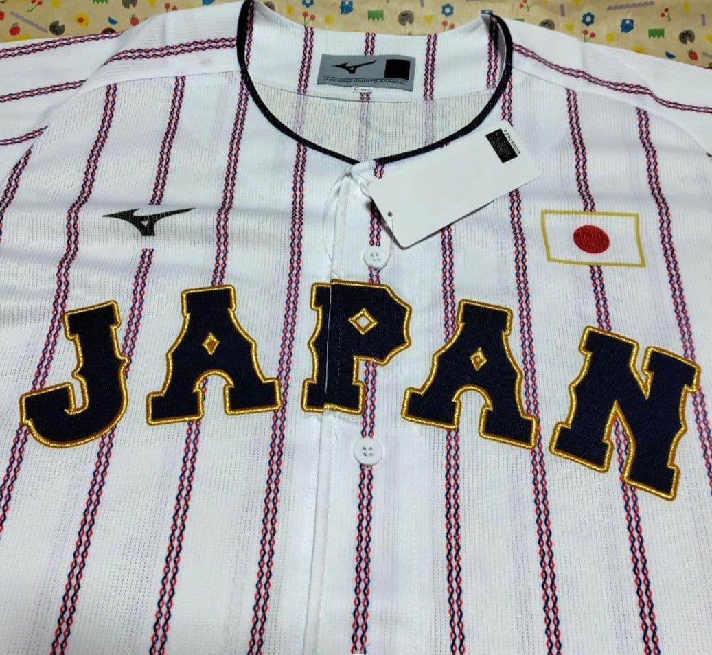 WBC 侍ジャパン 日本代表 レプリカユニフォームホーム背番号なし未使用ロゴ刺繍