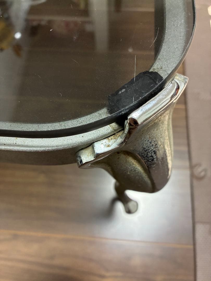 猫足　テーブル　オールドマルニ？　金属製　ヴィンテージ　レトロ　アンティーク