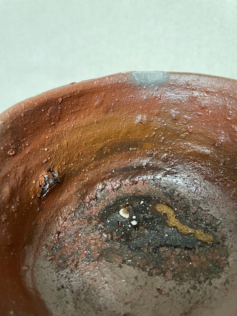 國吉清尚 作　焼締 蓋物