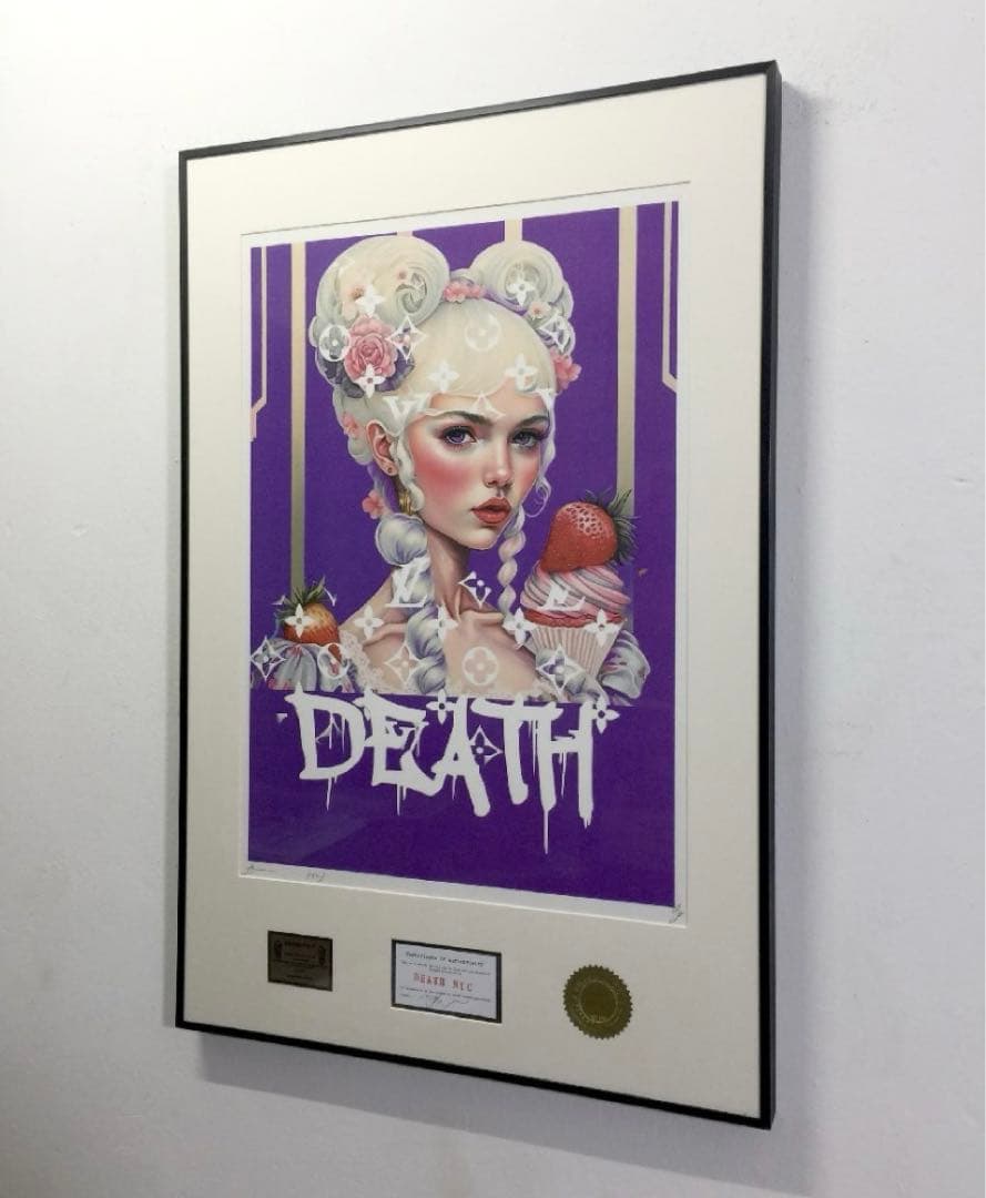 DEATH NYC 額付き 世界限定100枚 アートポスター