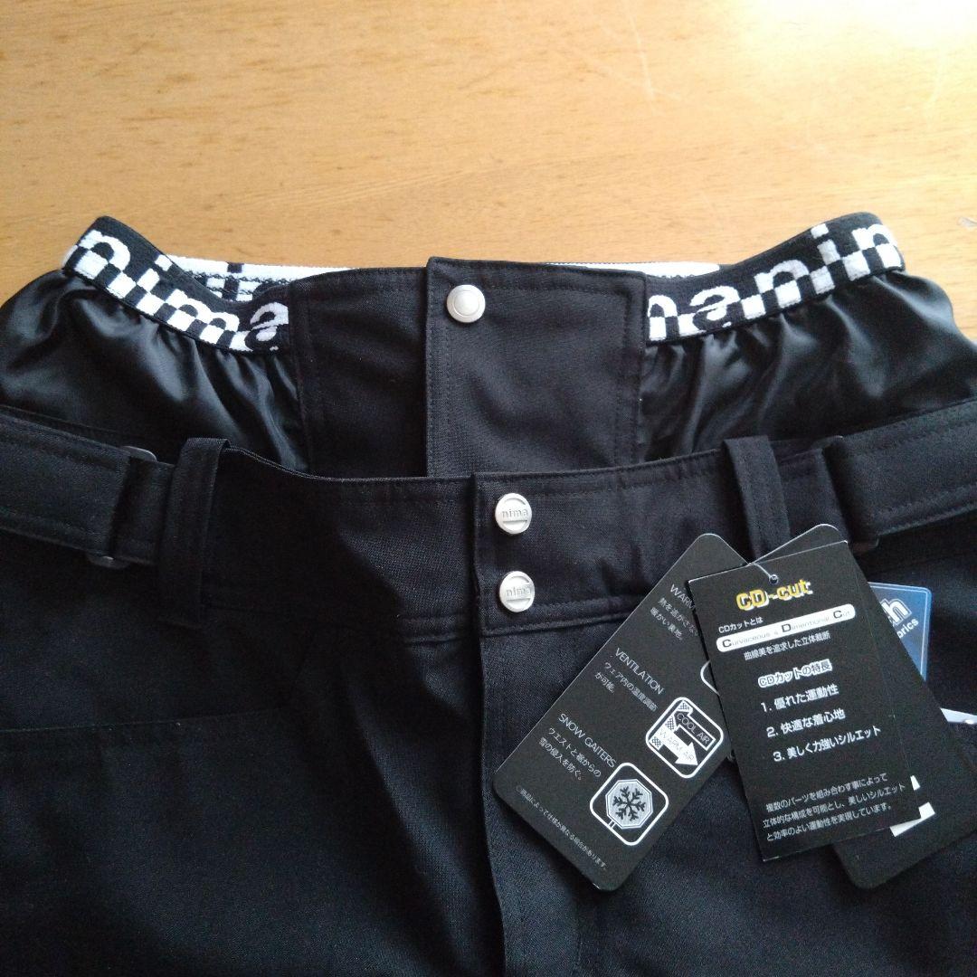 お値下げ　新品・未使用　★レディーススキーパンツ　nima★　ブラック　Lサイズ