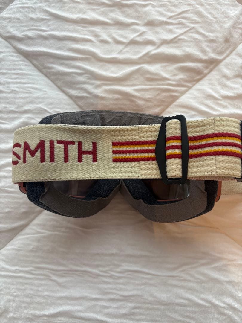 SMITH ゴーグル ピンク　ベージュ　ミラーレンズ