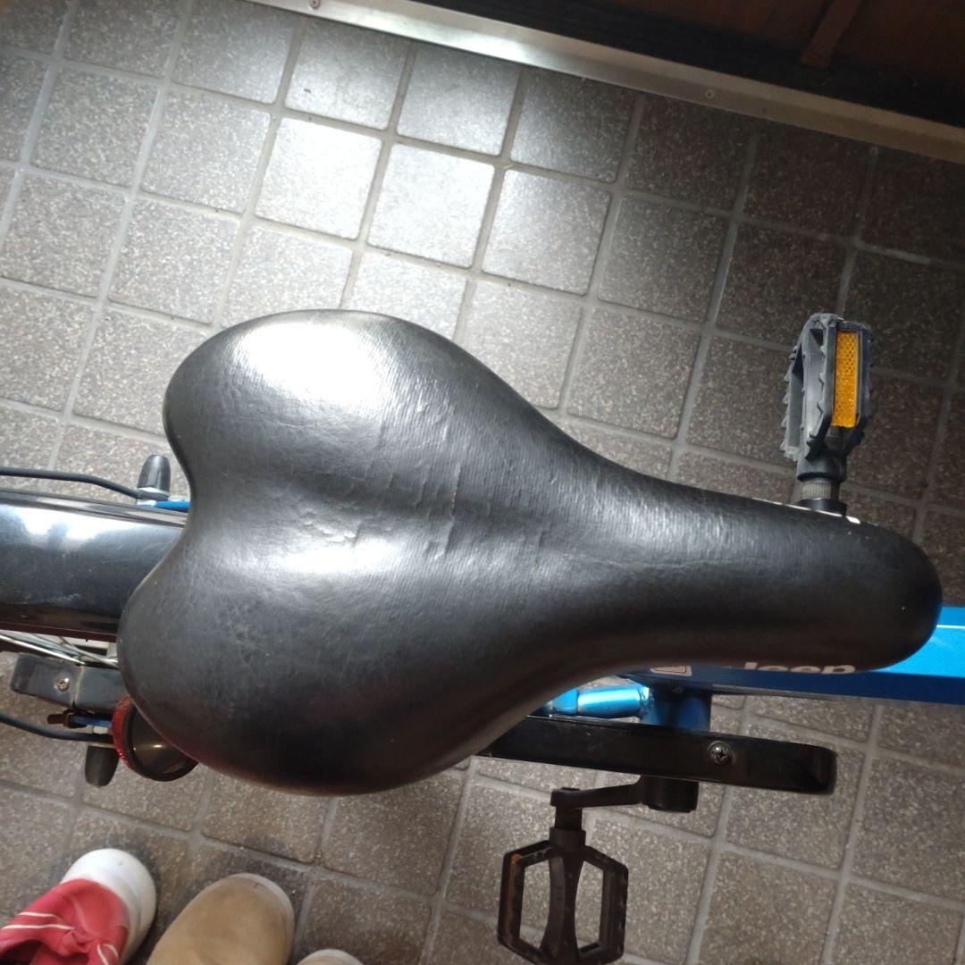 【中古】Jeep 18インチ　子供用自転車 青色