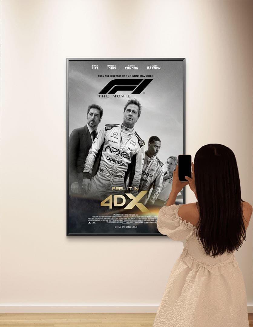 *枚数限定*映画館用両面印刷ポスターINTL版:エフワン F1 4DX 光沢仕様