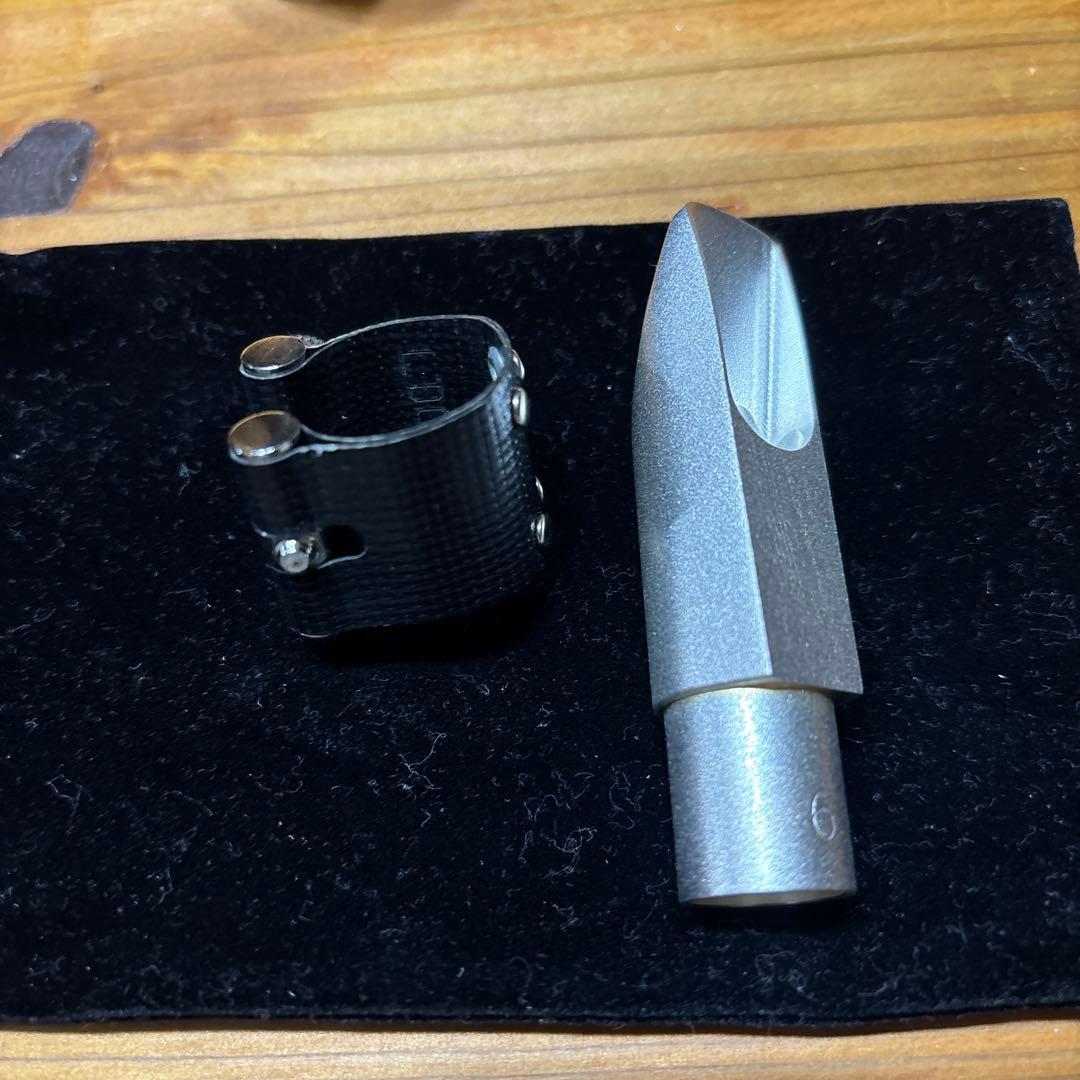 【美品】ソプラノサックス メタルマウスピース サイズ6