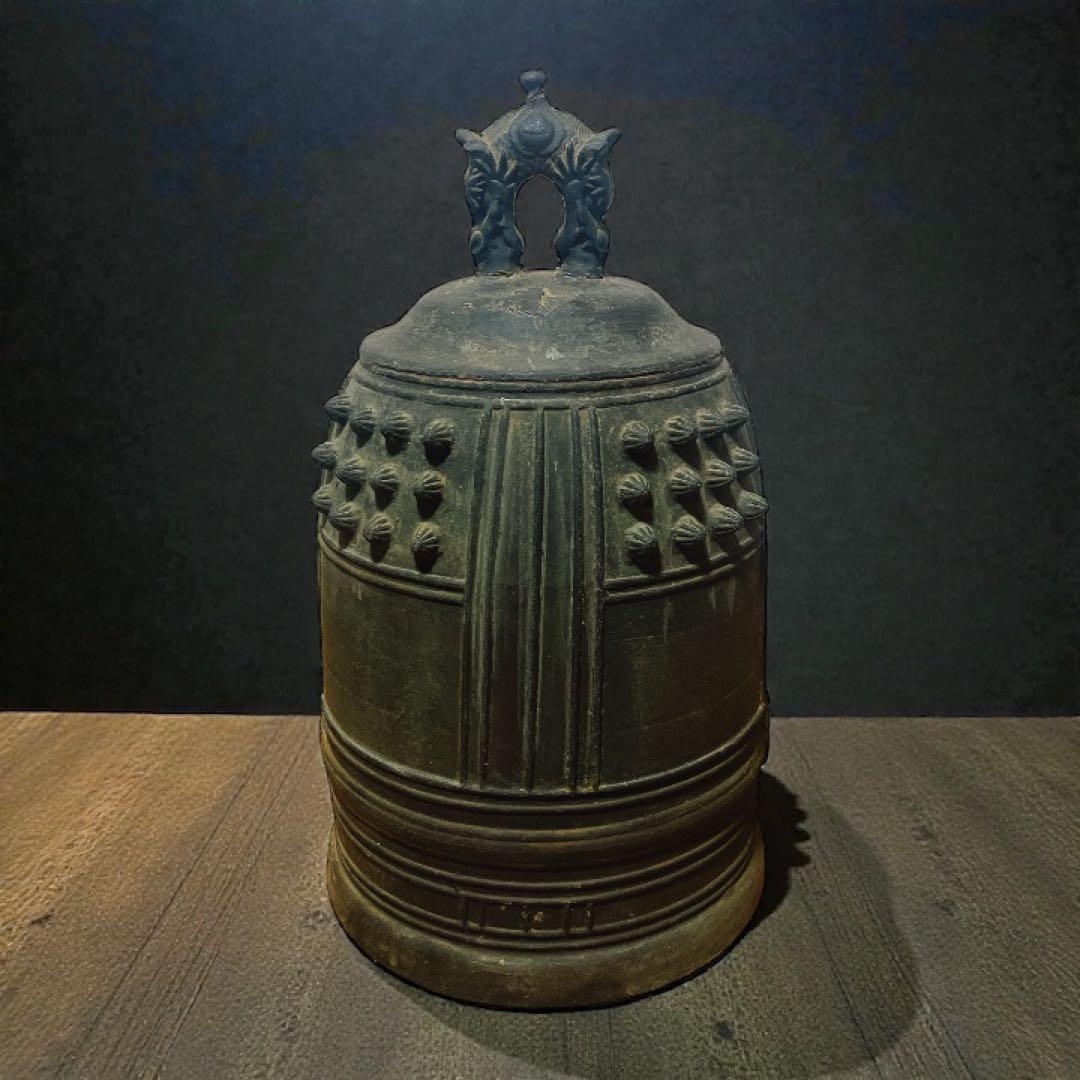 古銅製 半鐘 吊鐘 釣鐘 梵鐘 寺院 仏閣 古美術
