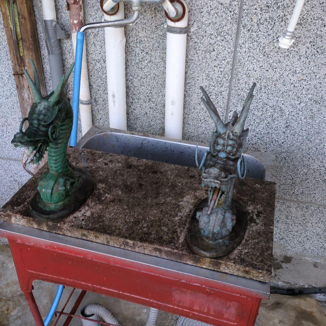 手水舎 龍神 龍の蛇口 真鍮製青銅色 龍の蛇口 水の神様