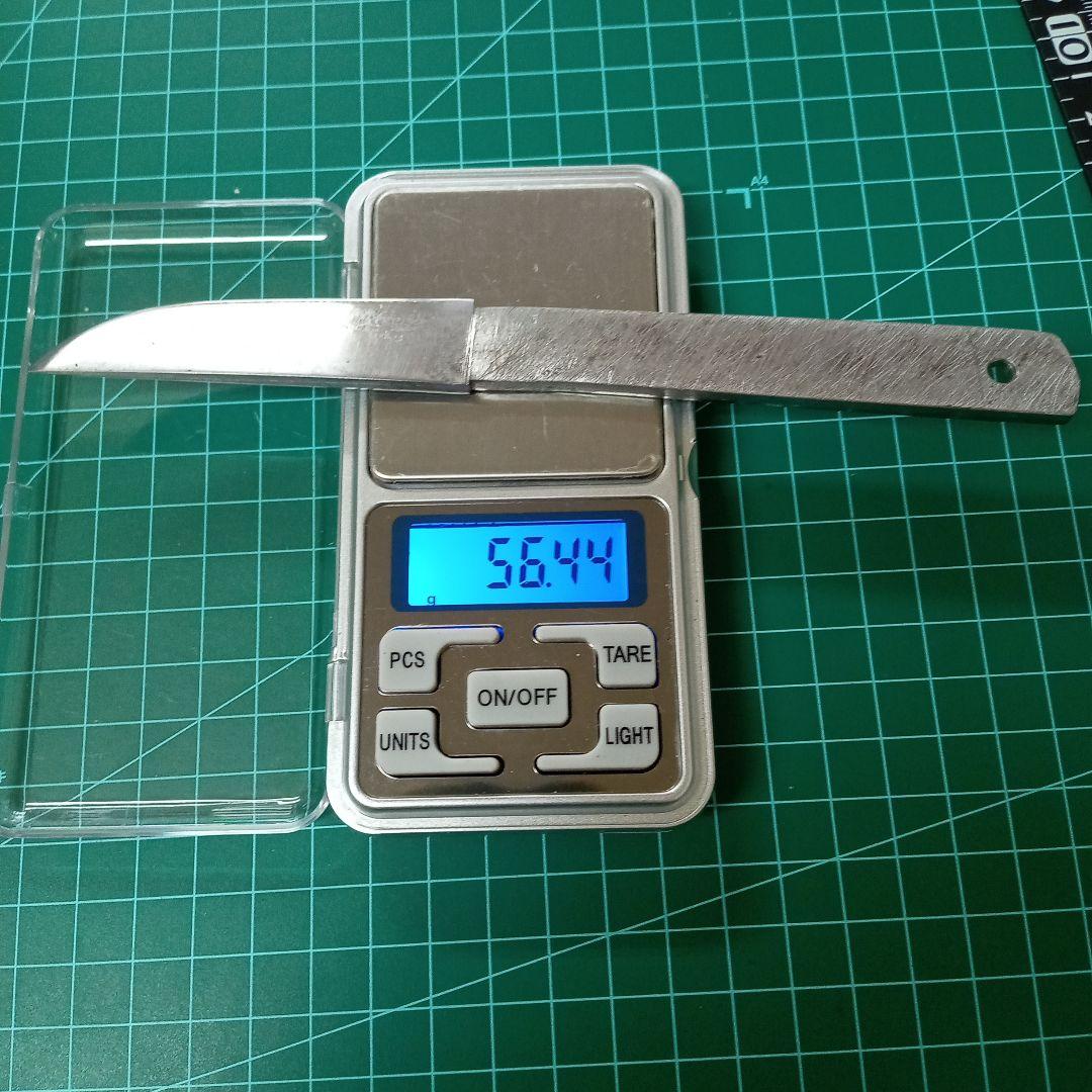 【ナイフ加工用玉鋼/合法サイズ】無銘脇差・短刀/錆身日本刀切先部分残欠