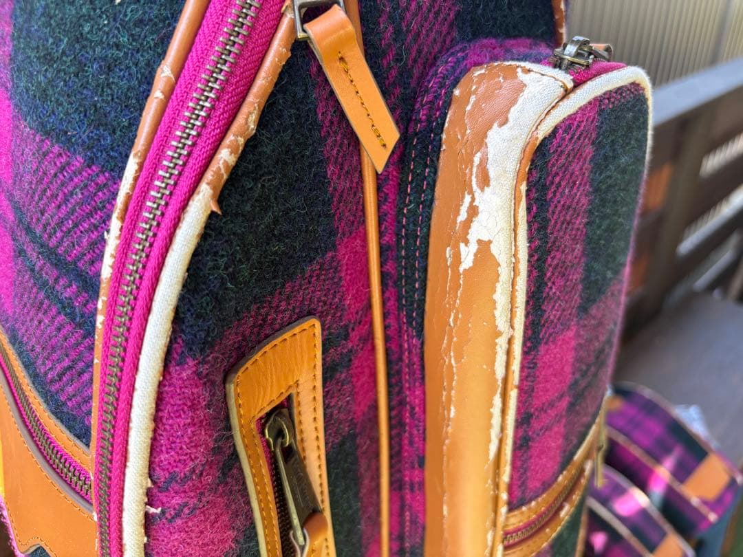 ポールスチュアート　HarrisTweed柄キャディバッグ　ユニセックス