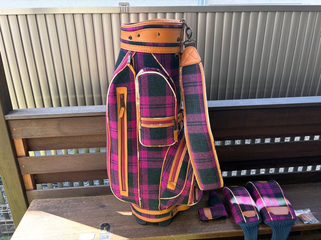 ポールスチュアート　HarrisTweed柄キャディバッグ　ユニセックス