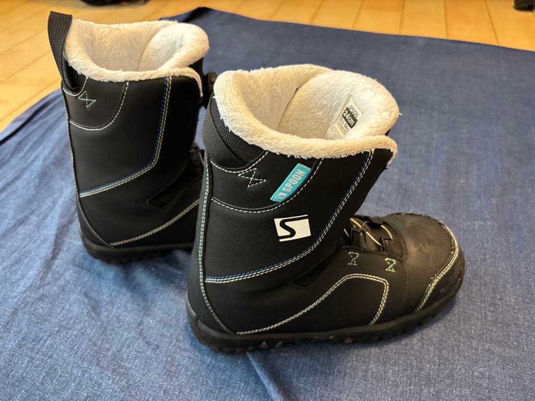 【美品】SPOON スノーボードブーツ　スプーン　23.5〜24.0 キッズ子供