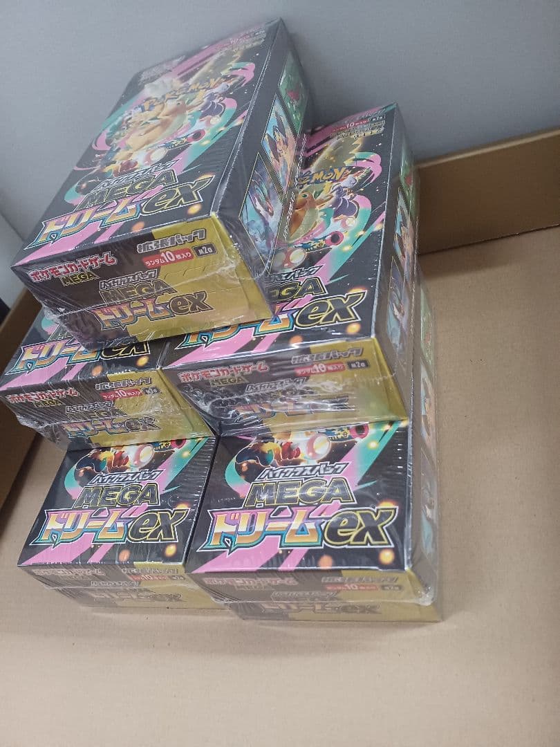 ポケモンカードゲーム メガドリームEX 5BOX 新品未開封 シュリンク付き