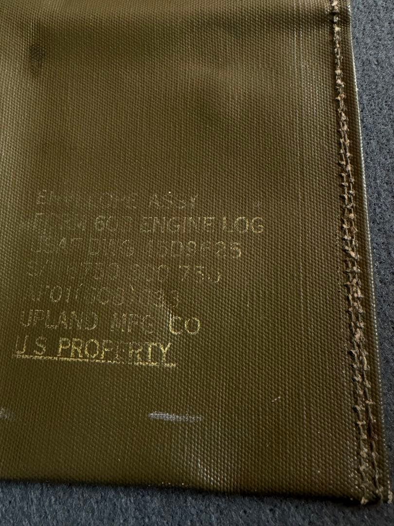 米軍 実物 メンテナンス記録簿ケース