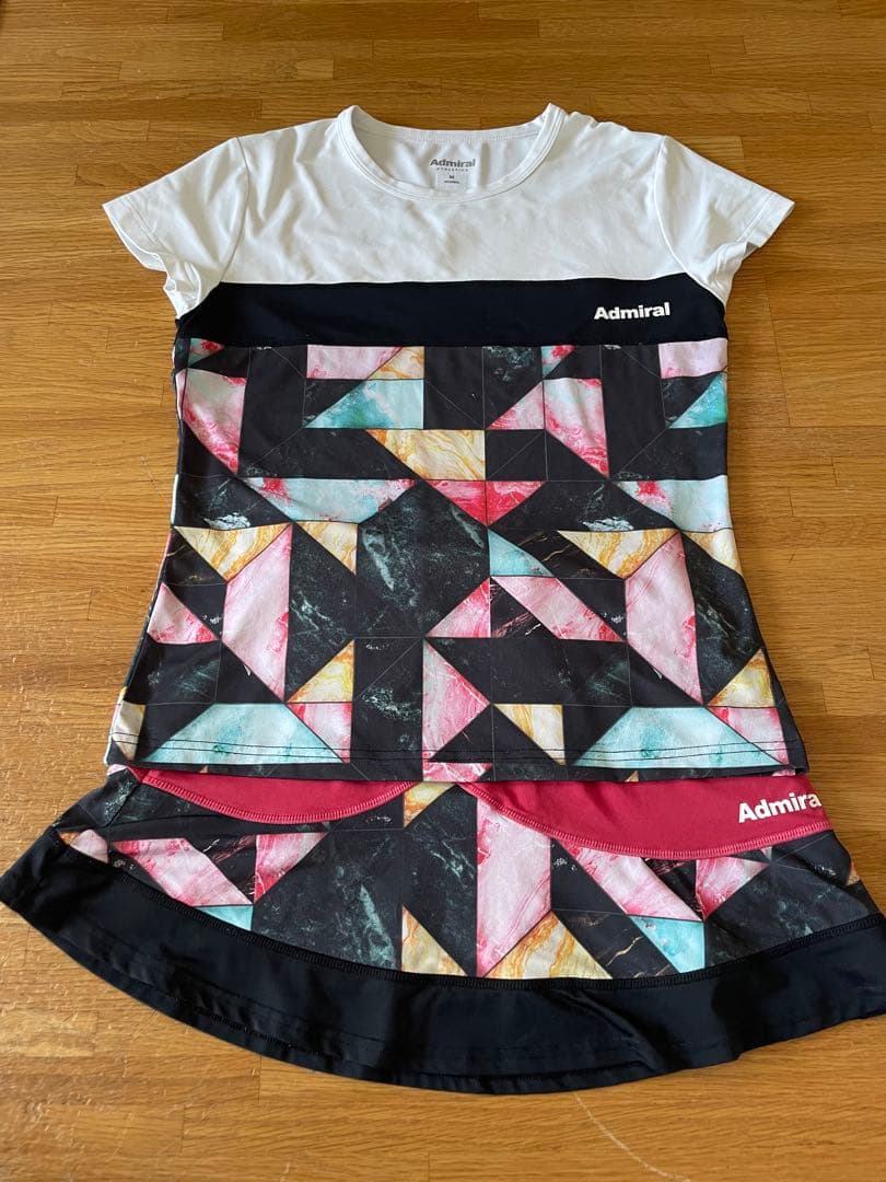 Admiral テニスウェア S 幾何学模様