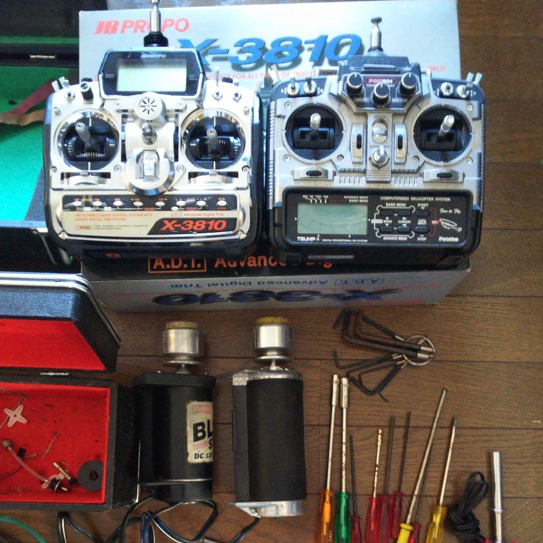 ラジコンヘリ(エンジン)とラジコングライダー(電動)一式