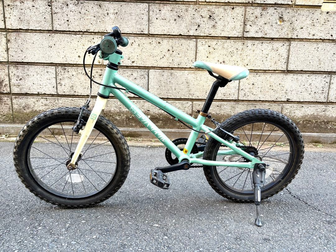 ヨツバサイクル　子供用自転車 16インチ ミントグリーン