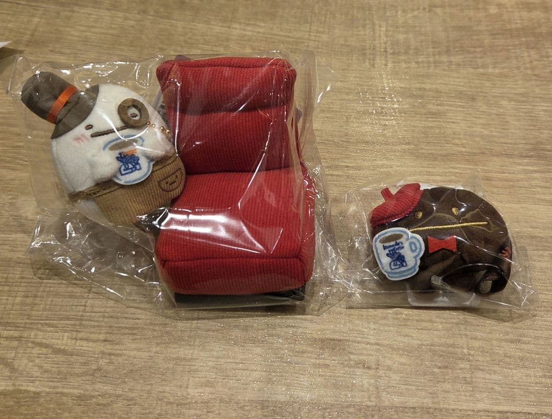 コメダ珈琲店×すみっコぐらし シーンぬいぐるみ　てのりぬいぐるみ　まめマスター