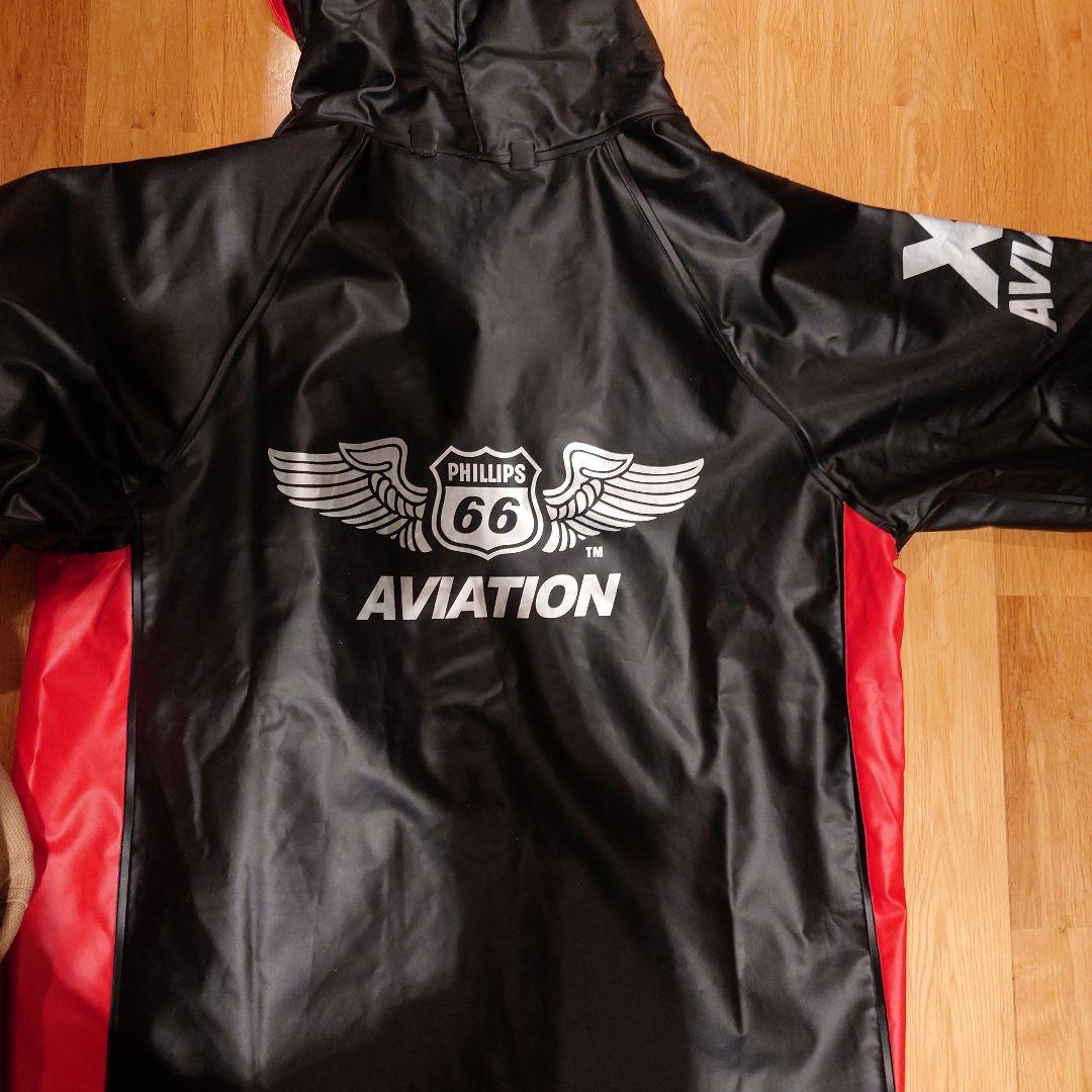 Phillips 66 　レインウェア 黒/赤