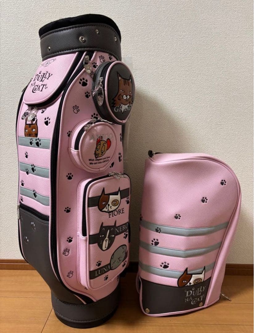 【新品】ダリーナキャット キャディバッグ　DN-CB03 ピンク 可愛いい