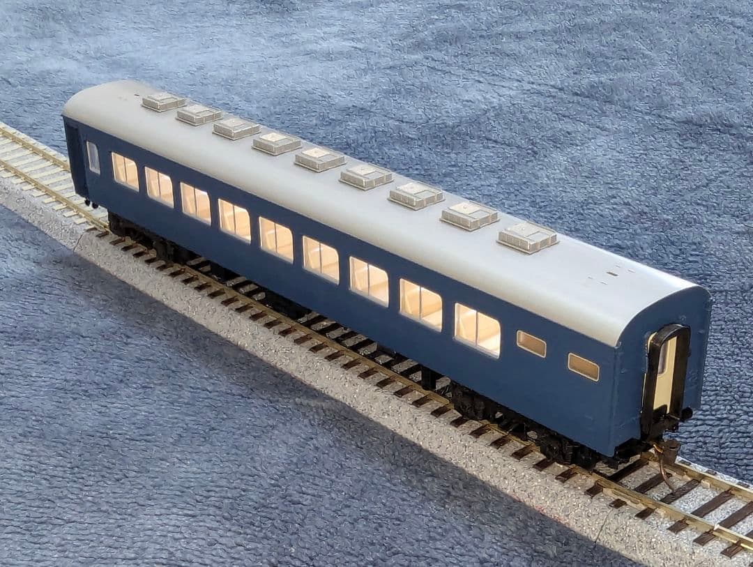 TOMIX　スハネ16 (青)　【HO-502】　室内灯点灯　HOゲージ