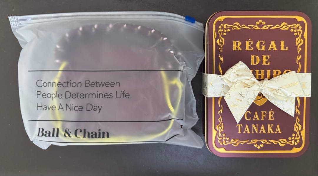 カフェタナカ×ボールアンドチェーン バッグ　プティショコラテ　クッキー缶