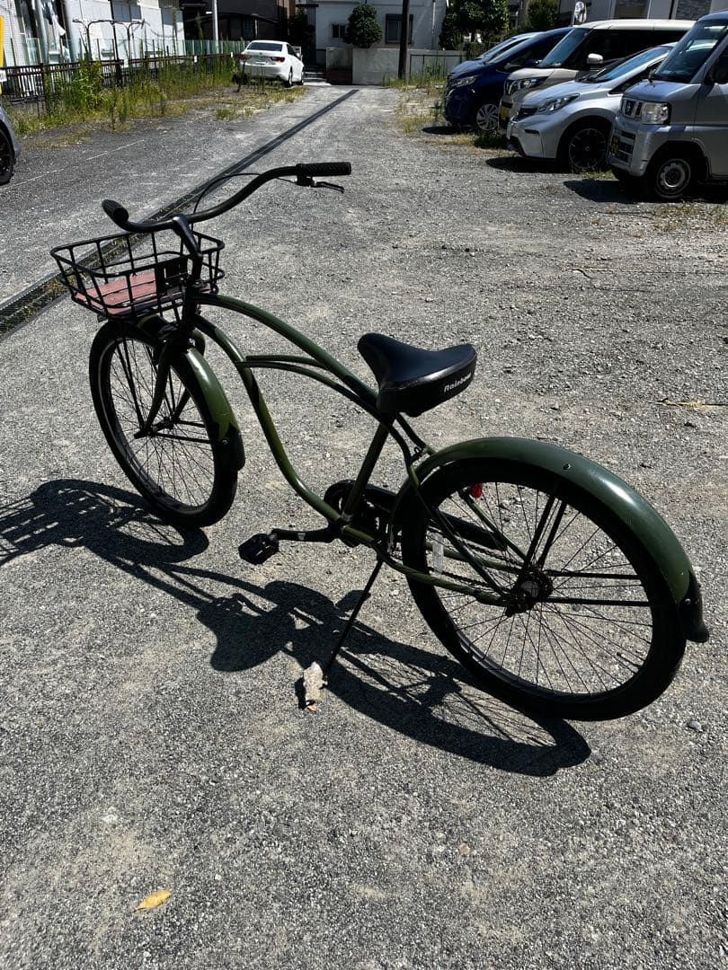 レインボー　カーキ　ビーチクルーザー 自転車　26インチ　Rainbow