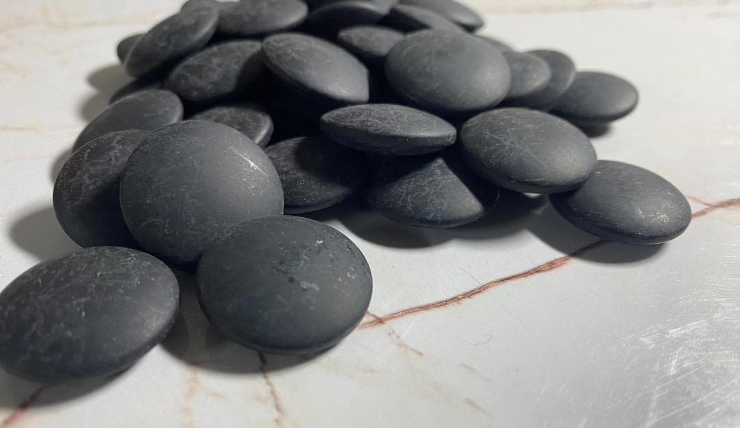 A353◆囲碁 碁石 碁笥「那智黒 ハマグリ 蛤」