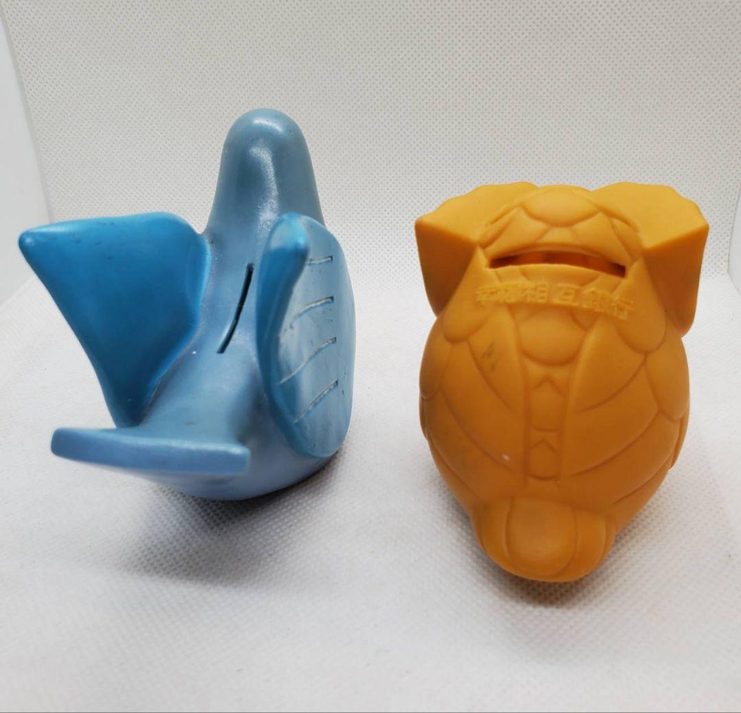 オートバックス　中部相互　三菱　日本長期信用　幸福相互　ソフビ　貯金箱　レトロ