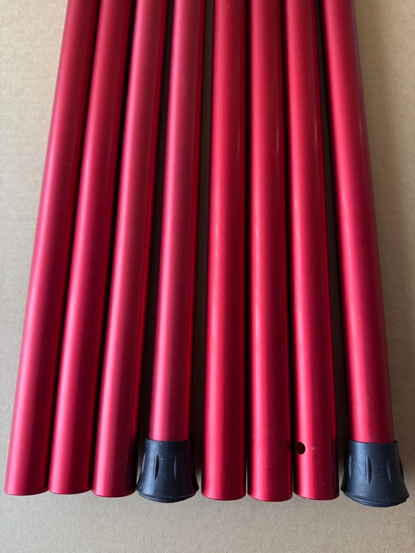 スノーピーク ウイングポール レッド 240/280 ① USED