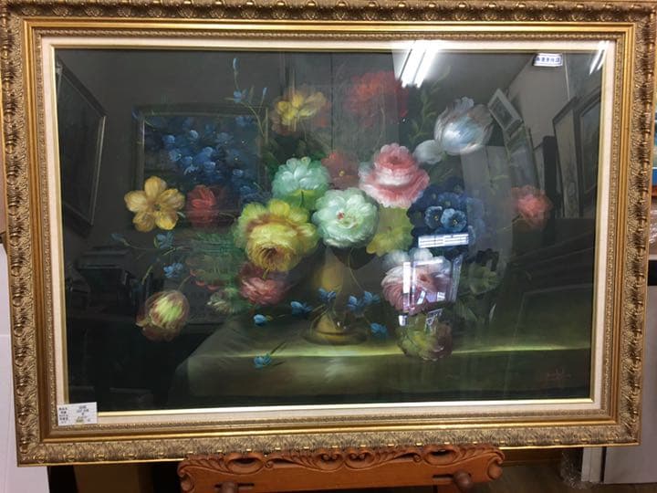 油絵　肉筆画(手描き) イタリア　ズーチエリ作品