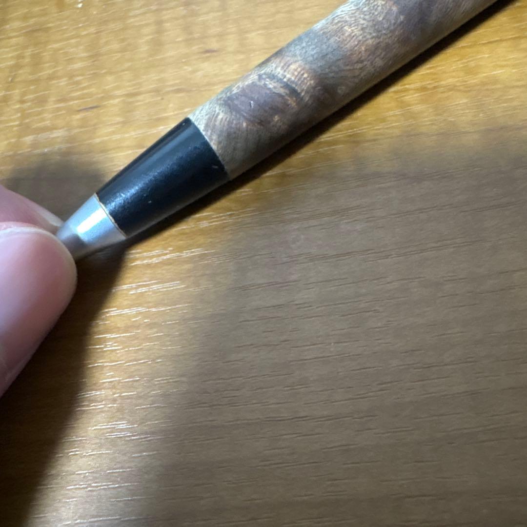 【超希少】野原工芸　マーブルウッド　旧型シャーペン(固定式口金)