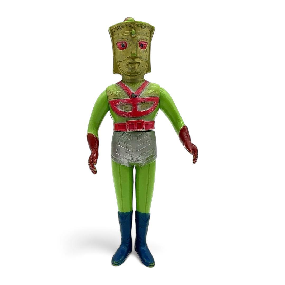 ウッド製 グリーンマン ミニ ソフビ ビンテージ 希少品