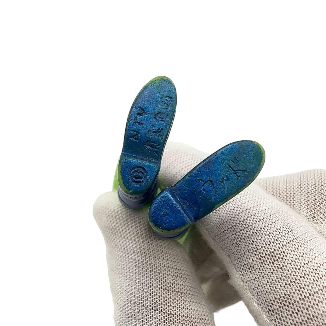 ウッド製 グリーンマン ミニ ソフビ ビンテージ 希少品