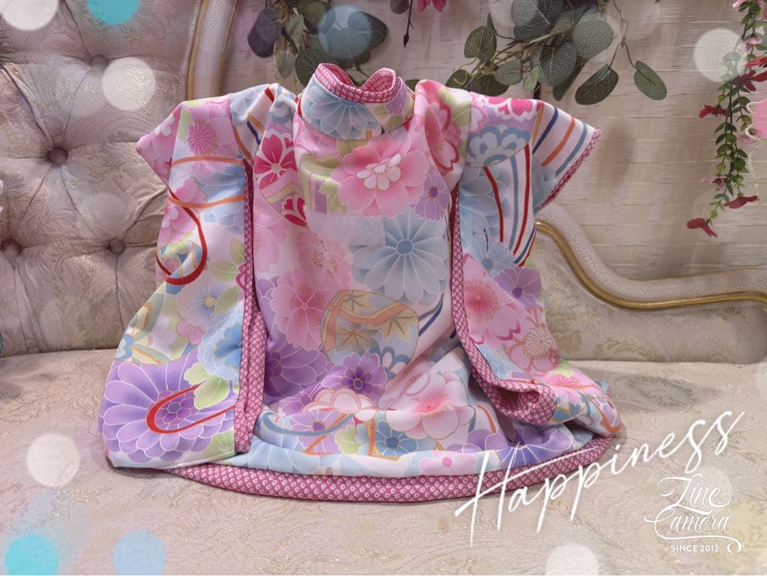 B413.pon2pan2☆オーダー☆犬お引き摺りお着物☆犬お着物