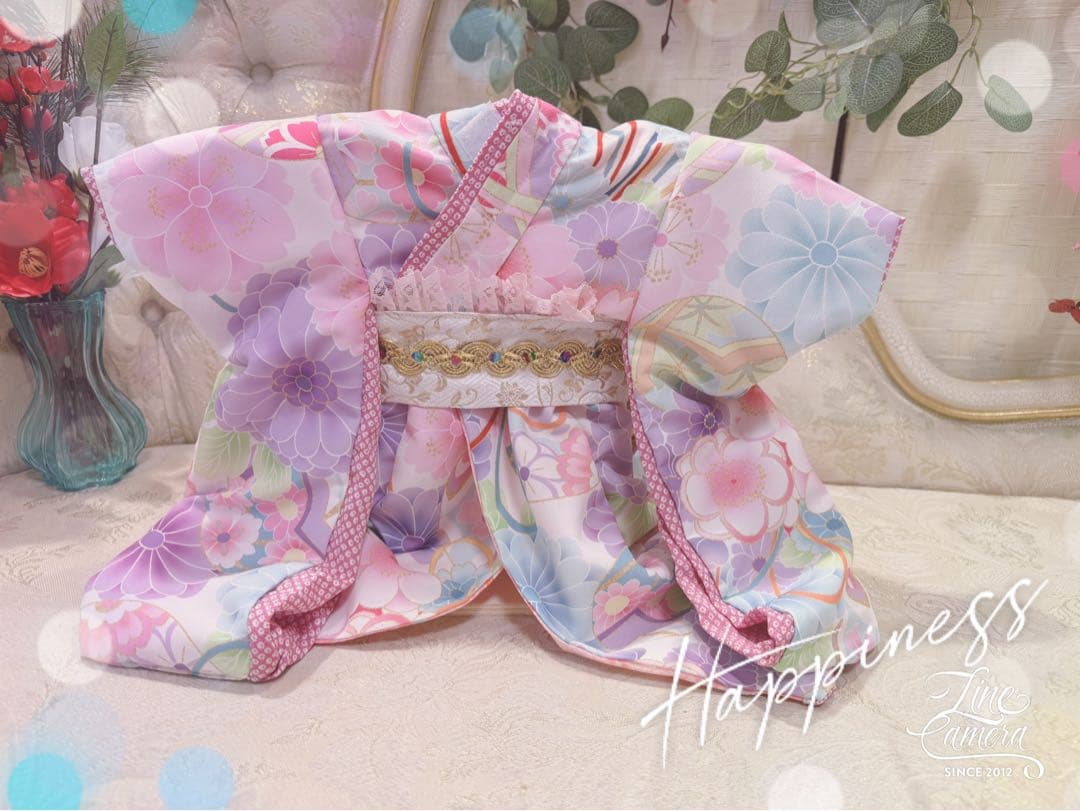 B413.pon2pan2☆オーダー☆犬お引き摺りお着物☆犬お着物