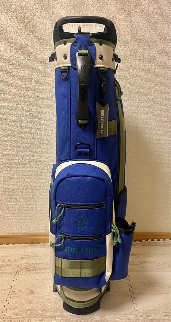 【新品】BRIEFING キャディバッグ CR-8 #02 ブルー×アイボリー